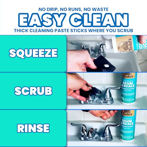 Uncle Todd's Scum & Scale Bathroom Cleaner Hard Water Stain & Soap Scum Remover
