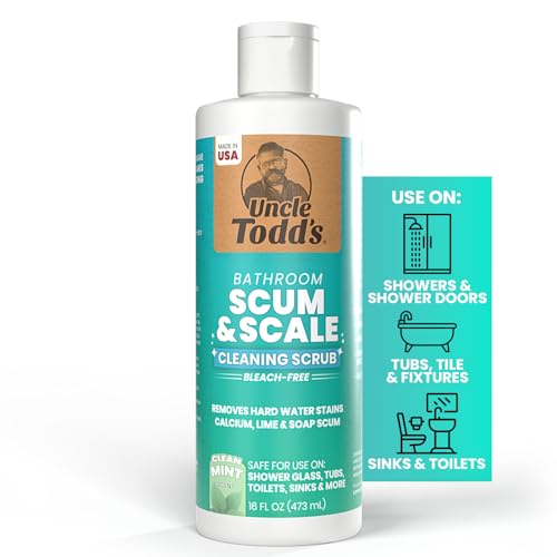 Uncle Todd's Scum & Scale Bathroom Cleaner Hard Water Stain & Soap Scum Remover
