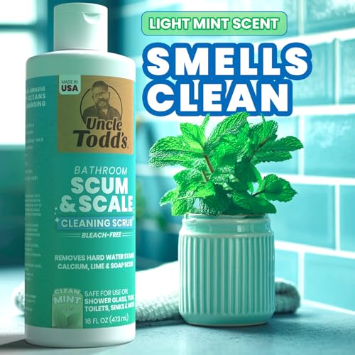Uncle Todd's Scum & Scale Bathroom Cleaner Hard Water Stain & Soap Scu