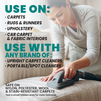 Uncle Todd's Carpet Cleaner Powder for Machines | Makes 30 Gallons of Carpet Cleaner Solution | Enzyme Formula Carpet Deodorizer | Removes Pet Odors & Stains | Safe for Carpets, Rugs & Upholstery