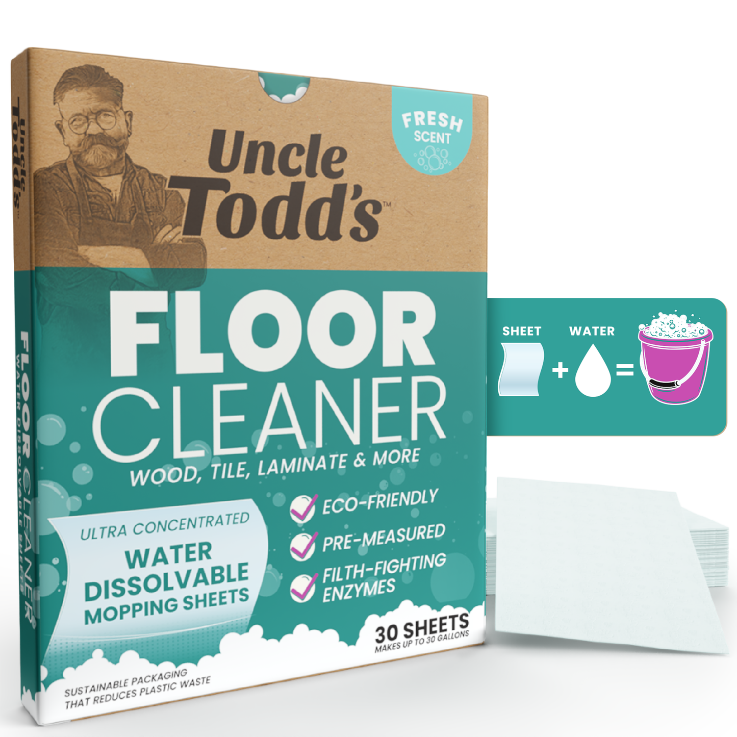 Dissolvable Floor Cleaner Sheets