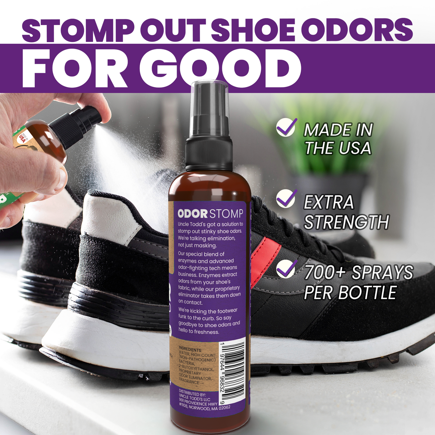 Odor Stomp Shoe Deodorizer - Midnight Rain