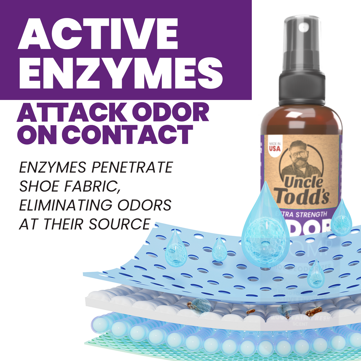Odor Stomp Shoe Deodorizer - Midnight Rain